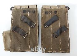 GERMAN ARMY WW2 WWII REPRO 9mm ammo pouches for 6 mags AGED inv #A25