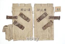 GERMAN ARMY WW2 WWII REPRO 9mm ammo pouches for 6 mags AGED inv #A7