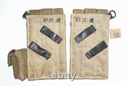 GERMAN ARMY WW2 WWII REPRO 9mm ammo pouches for 6 mags AGED inv #A8