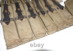 GERMAN ARMY WW2 WWII REPRO 9mm ammo pouches for 6 mags AGED inv #A8