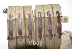 GERMAN ARMY WW2 WWII REPRO 9mm ammo pouches for 6 mags AGED inv #A9