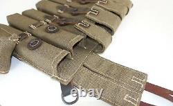 GERMAN ARMY WW2 WWII REPRO 9mm ammo pouches for 6 mags AGED inv #BC