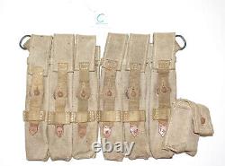 GERMAN ARMY WW2 WWII REPRO AFRIKAKORPS 9mm ammo pouches for 6 mags AGED inv #C