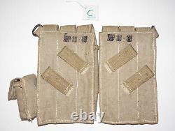 GERMAN ARMY WW2 WWII REPRO AFRIKAKORPS 9mm ammo pouches for 6 mags AGED inv #C