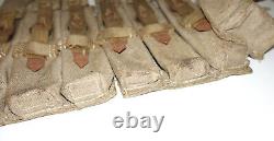 GERMAN ARMY WW2 WWII REPRO AFRIKAKORPS 9mm ammo pouches for 6 mags AGED inv #C