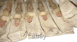 GERMAN ARMY WW2 WWII REPRO AFRIKAKORPS 9mm ammo pouches for 6 mags AGED inv #C