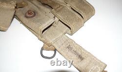 GERMAN ARMY WW2 WWII REPRO AFRIKAKORPS 9mm ammo pouches for 6 mags AGED inv #C