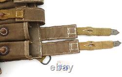 GERMAN ARMY WW2 WWII REPRO AFRIKAKORPS 9mm ammo pouches for 6 mags AGED inv #E26