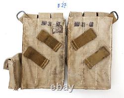 GERMAN ARMY WW2 WWII REPRO AFRIKAKORPS 9mm ammo pouches for 6 mags AGED inv #E27