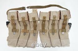 GERMAN ARMY WWII REPRO KURTZ 8mm AMMO POUCHES AGED REINFORCED back strap inv#E19