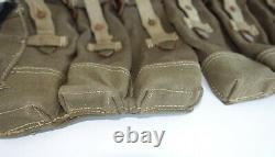 GERMAN ARMY WWII REPRO KURTZ 8mm AMMO POUCHES AGED REINFORCED back strap inv#E21