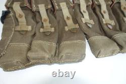 GERMAN ARMY WWII REPRO KURTZ 8mm AMMO POUCHES AGED REINFORCED back strap inv#E21