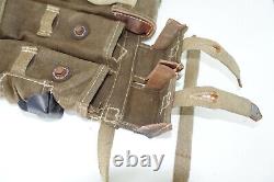 GERMAN ARMY WWII REPRO KURTZ 8mm AMMO POUCHES AGED REINFORCED back strap inv#E21