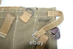 GERMAN ARMY WWII REPRO KURTZ 8mm AMMO POUCHES AGED REINFORCED back strap inv#E22