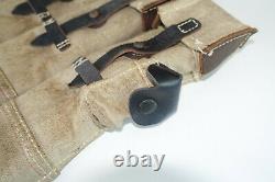 GERMAN ARMY WWII REPRO KURTZ 8mm AMMO POUCHES AGED REINFORCED red stripe inv#E17