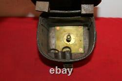 GERMAN ARMY WWII TRANSIT TRANSPORT LEATHER CASE FOR OPTICAL SIGHT. Wamp MARKING