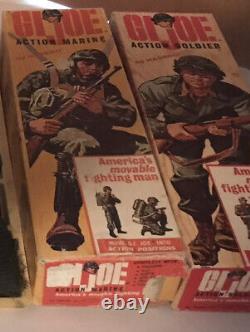 GI Joe 1964 Boxed Action Marine 7700 With Working Mine Detector 7730 & Paperwork