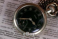 GRANA Pocket watch WWII RARE Military DH German Army Swiss Vintage 1940s WW2