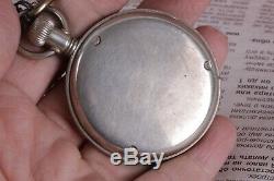 GRANA Pocket watch WWII RARE Military DH German Army Swiss Vintage 1940s WW2