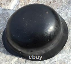 GREAT WW2 VET Estate M-40 GERMAN Steel HELMET w Original Liner & Rim 1940 WWII