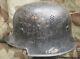 Genuine Wwii German Army Military M-34 Helmet Battle With Original Leather Liner