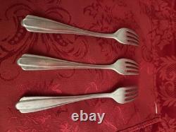 Genuine Wehrmacht Issue Set of 3+ German Army mess-hall dinner forks, dated 1940