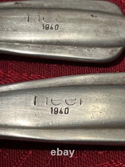 Genuine Wehrmacht Issue Set of 3+ German Army mess-hall dinner forks, dated 1940