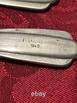 Genuine Wehrmacht Issue Set of 3+ German Army mess-hall dinner forks, dated 1940