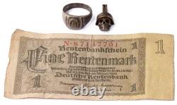 German 1 Rentenmark 1937 Berlin Ring WW2 Set WWII pendant Germany Banknote Army