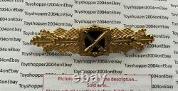 German 1957 Army WWII Veteran Close Combat Clasp in Gold Curved