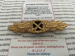 German 1957 Army WWII Veteran Close Combat Clasp in Gold Early Version