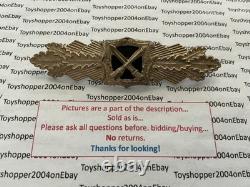 German 1957 Army WWII Veteran Close Combat Clasp in Silver Earlier Version