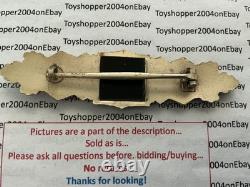 German 1957 Army WWII Veteran Close Combat Clasp in Silver Earlier Version