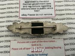 German 1957 Army WWII Veteran Close Combat Clasp in Silver Early Version