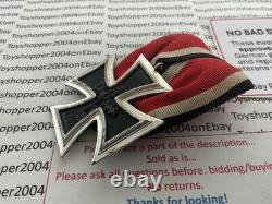 German 1957 Army WWII Veteran Iron Cross 2nd Class mounted on bar