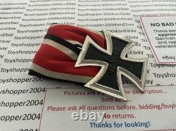 German 1957 Army WWII Veteran Iron Cross 2nd Class mounted on bar