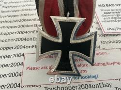 German 1957 Army WWII Veteran Iron Cross 2nd Class mounted on bar
