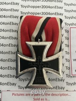 German 1957 Army WWII Veteran Iron Cross 2nd Class mounted on bar