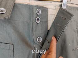 German Army Hbt Canvas M43 Field Jacket Trousers Set Wwii Repro Size M