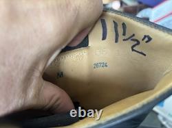 German Army Jack Boots Knobelbecher Black Leather Rubber Soles US 11 1/2
