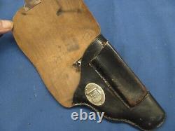 German Army Leather Belt Holster A Kind Walther PP Pistol -HUNSTIG