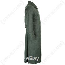 German Army M40 Field Grey Wool Great Coat WW2 Repro Officer Trench Over Long