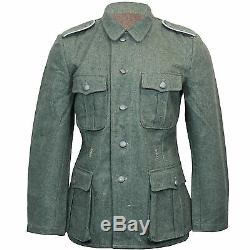 German Army M40 Field Grey Wool Tunic WW2 Repro Coat Jacket All Sizes New