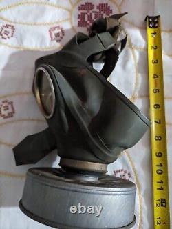 German Army Military Gas Mask Stamped G74 Used Condition WWII