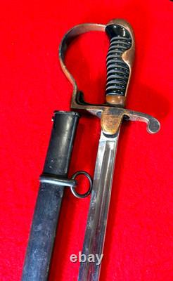 German Army Officer Early WWII Sword with Matching Scabbard Carl Eickhorn Solingen