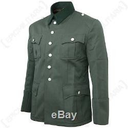 German Army Officers Gabardine Wool Tunic WW2 Repro Heer Uniform Jacket New