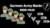 German Army Ranks 1939 1945