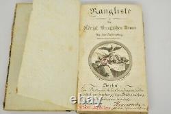 German Army Roster & Ranking 1805 Militaria ORIGINAL! RARE