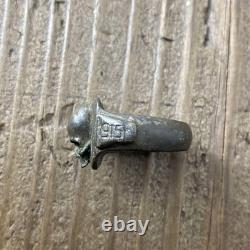 German Army Skull Bones Vintage Military Ring Size 12.5 Silver WWI/WWII