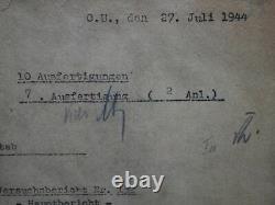 German Army Top Secret Documents on V2 Rocket missile WW2 antique military RARE